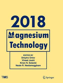 Couverture de l’ouvrage Magnesium Technology 2018