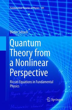 Couverture de l’ouvrage Quantum Theory from a Nonlinear Perspective