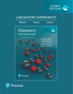 Couverture de l’ouvrage Laboratory Experiments for Chemistry: The Central Science in SI Units, Global Edition