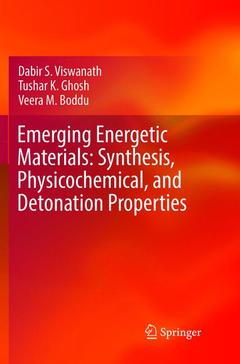 Cover of the book Emerging Energetic Materials: Synthesis, Physicochemical, and Detonation Properties