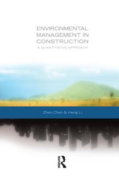 Couverture de l’ouvrage Environmental Management in Construction