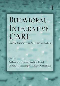 Couverture de l’ouvrage Behavioral Integrative Care
