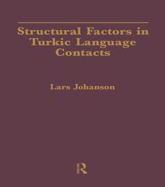 Couverture de l’ouvrage Structural Factors in Turkic Language Contacts