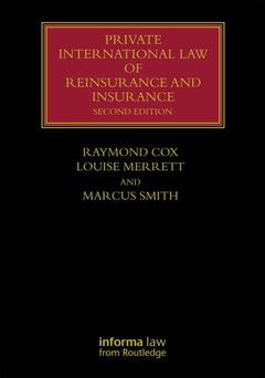 Couverture de l’ouvrage Private International Law of Reinsurance and Insurance