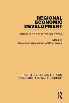 Couverture de l’ouvrage Regional Economic Development