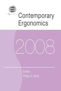 Couverture de l’ouvrage Contemporary Ergonomics 2008