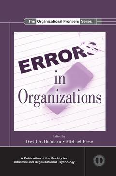 Couverture de l’ouvrage Errors in Organizations