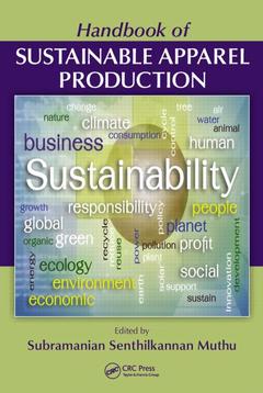 Couverture de l’ouvrage Handbook of Sustainable Apparel Production