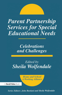 Couverture de l’ouvrage Parent Partnership Services for Special Educational Needs
