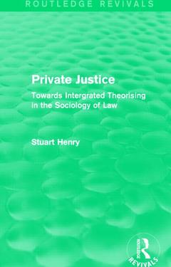 Couverture de l’ouvrage Private Justice