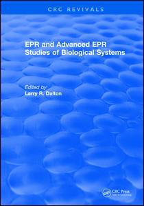 Couverture de l’ouvrage EPR and Advanced EPR Studies of Biological Systems