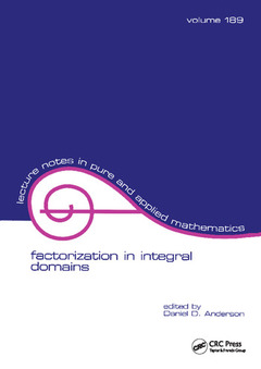 Couverture de l’ouvrage Factorization in Integral Domains