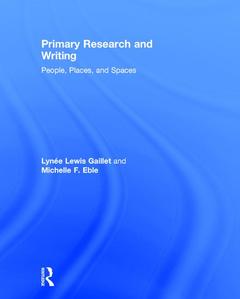 Couverture de l’ouvrage Primary Research and Writing
