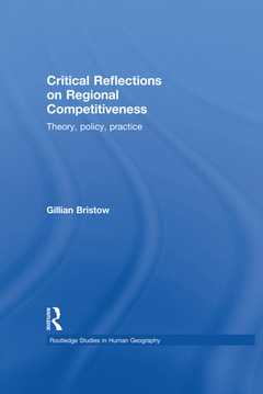 Couverture de l’ouvrage Critical Reflections on Regional Competitiveness