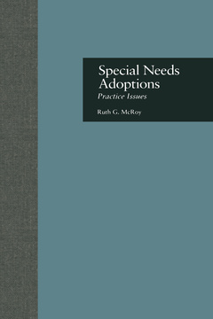 Couverture de l’ouvrage Special Needs Adoptions
