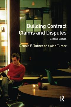 Couverture de l’ouvrage Building Contract Claims and Disputes
