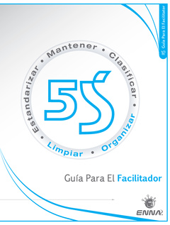 Couverture de l’ouvrage 5S: Guía para el Facilitador