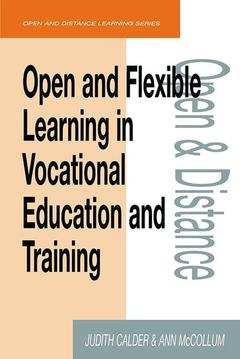 Couverture de l’ouvrage Open and Flexible Learning in Vocational Education and Training