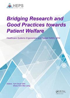 Couverture de l’ouvrage Bridging Research and Good Practices towards Patients Welfare
