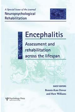 Couverture de l’ouvrage Encephalitis: Assessment and Rehabilitation Across the Lifespan