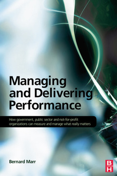Couverture de l’ouvrage Managing and Delivering Performance