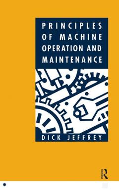 Couverture de l’ouvrage Principles of Machine Operation and Maintenance