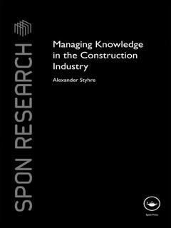 Couverture de l’ouvrage Managing Knowledge in the Construction Industry