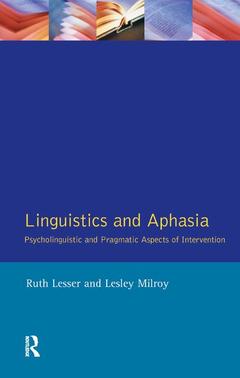 Couverture de l’ouvrage Linguistics and Aphasia