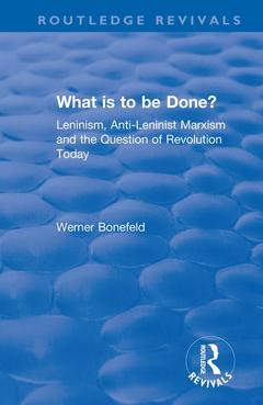 Cover of the book What is to be Done?