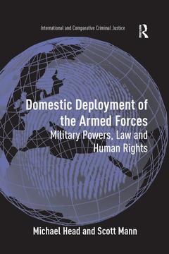 Couverture de l’ouvrage Domestic Deployment of the Armed Forces