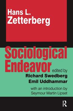 Couverture de l’ouvrage Sociological Endeavor