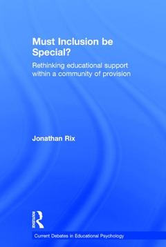 Couverture de l’ouvrage Must Inclusion be Special?