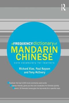 Couverture de l’ouvrage A Frequency Dictionary of Mandarin Chinese