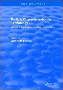 Cover of the book Particle Characterization in Technology