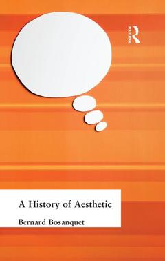 Couverture de l’ouvrage A History of Aesthetic