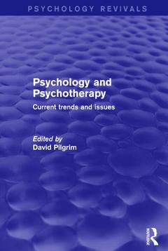 Couverture de l’ouvrage Psychology and Psychotherapy
