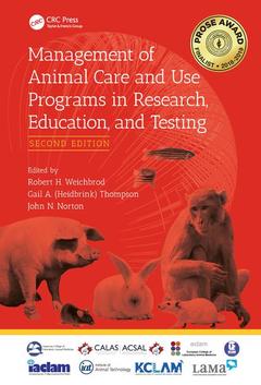 Couverture de l’ouvrage Management of Animal Care and Use Programs in Research, Education, and Testing