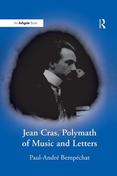 Couverture de l’ouvrage Jean Cras, Polymath of Music and Letters