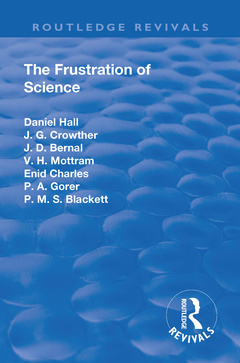 Couverture de l’ouvrage Revival: The Frustration of Science (1935)
