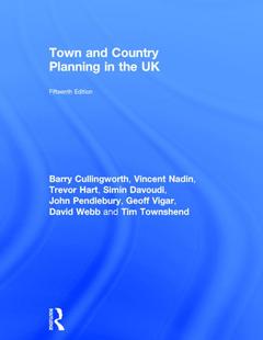 Cover of the book Town and Country Planning in the UK