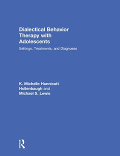 Couverture de l’ouvrage Dialectical Behavior Therapy with Adolescents