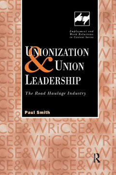 Couverture de l’ouvrage Unionization and Union Leadership