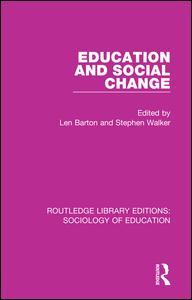 Cover of the book Education and Social Change