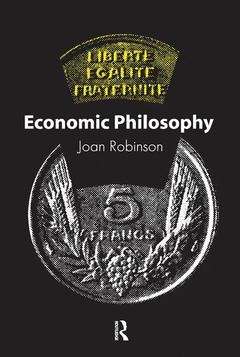 Couverture de l’ouvrage Economic Philosophy