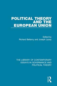 Cover of the book Political Theory and the European Union