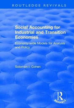 Couverture de l’ouvrage Social Accounting for Industrial and Transition Economies