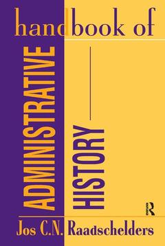 Couverture de l’ouvrage Handbook of Administrative History