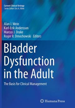 Couverture de l’ouvrage Bladder Dysfunction in the Adult