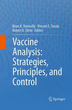 Couverture de l’ouvrage Vaccine Analysis: Strategies, Principles, and Control