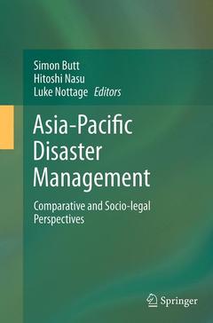 Couverture de l’ouvrage Asia-Pacific Disaster Management